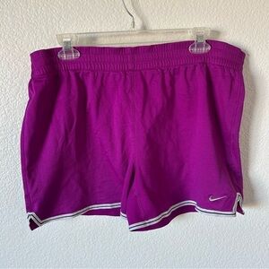 Nike Women's Vibrant Purple Dri-Fit Gym, Athletic Shorts